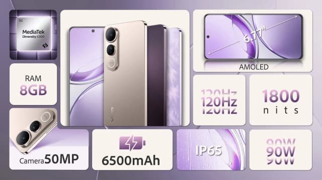 Điện thoại vivo V50 Lite 5G 8GB/256GB - 12