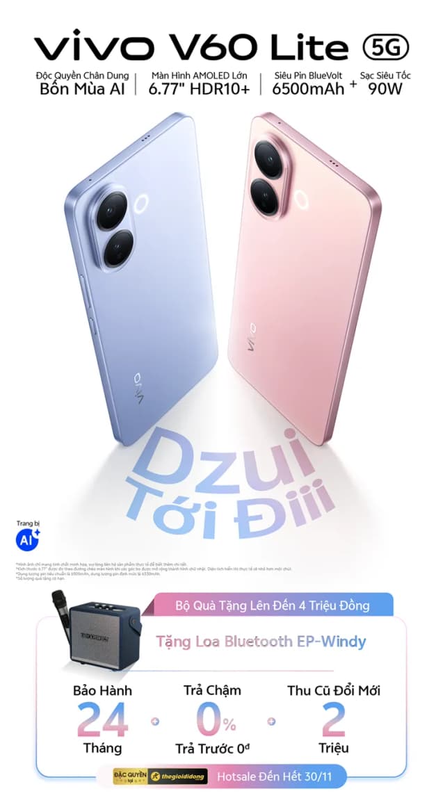 Điện thoại vivo V60 Lite 5G 12GB/512GB - 18