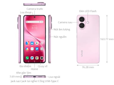 Điện thoại vivo V60 Lite 5G 8GB/256GB - 8