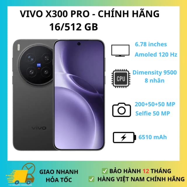 Top 1 so sánh giá Điện thoại vivo X300 Pro 5G 16GB/512GB - Tìm sản phẩm giá rẻ nhất - Ảnh 7