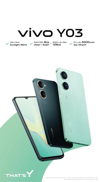 Điện thoại vivo Y03 4GB/128GB - 16
