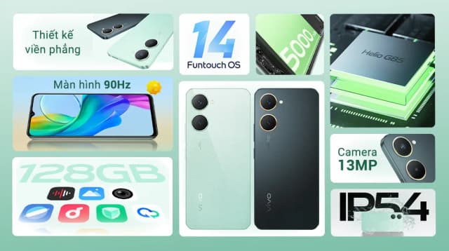 Điện thoại vivo Y03 4GB/128GB - 6