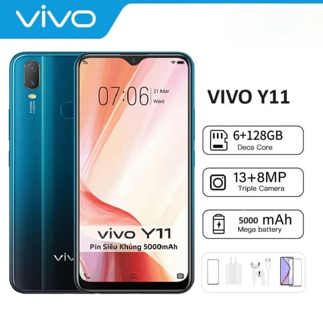 Điện thoại Vivo Y11d 6GB/128GB - Ảnh 1