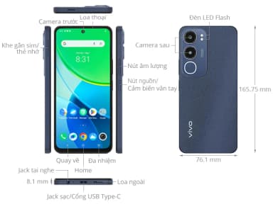 Điện thoại vivo Y19s Pro 6GB/128GB - 9