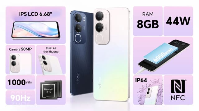 Điện thoại vivo Y19s Pro 8GB/128GB - 9