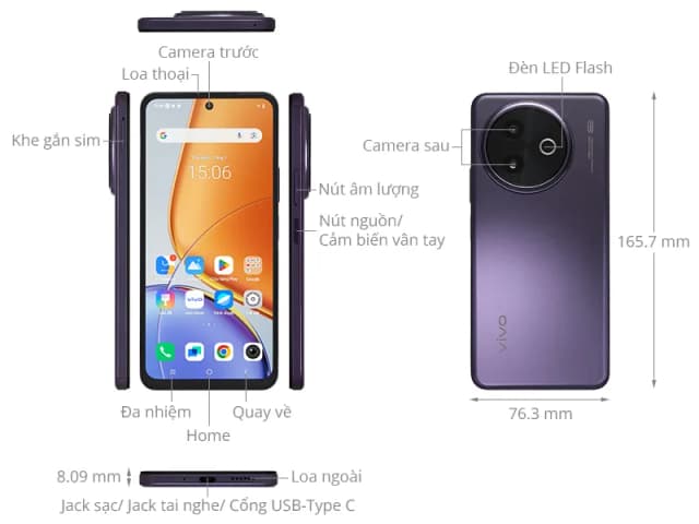 Điện thoại vivo Y39 5G 8GB/128GB - 13