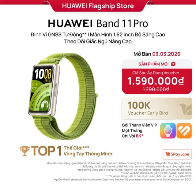 So sánh giá Vòng đeo tay thông minh Huawei Band 11 Pro dây Fluor rẻ nhất? - Ảnh 16