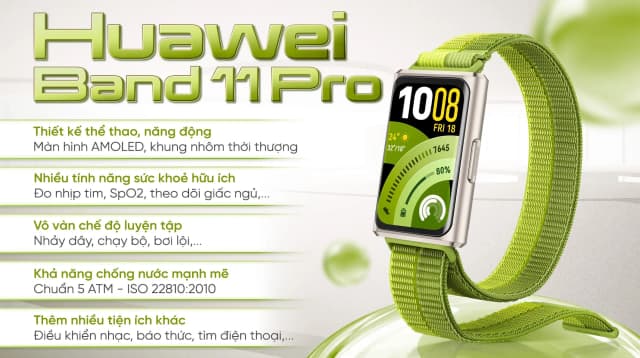Vòng đeo tay thông minh Huawei Band 11 Pro dây nylon dệt - Ảnh 19