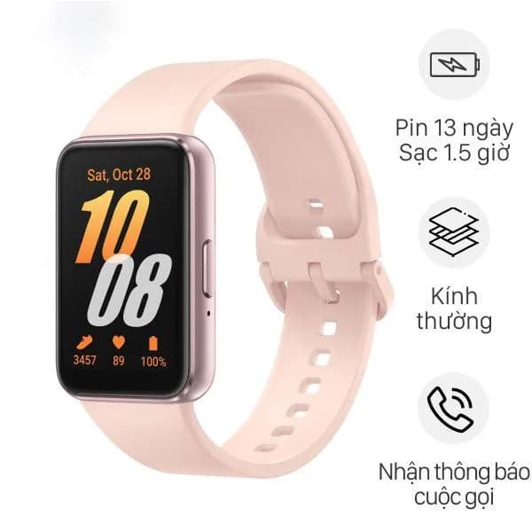Vòng tay thông minh Samsung Galaxy Fit3 - Hồng - Ảnh 34