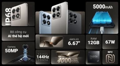 Điện thoại Xiaomi 14T 5G 12GB/256GB - 15