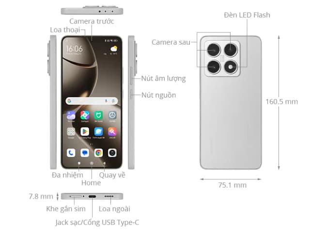 Điện thoại Xiaomi 14T 5G 12GB/256GB - 18