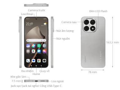 Điện thoại Xiaomi 15T 5G 12GB/512GB Xám - 11