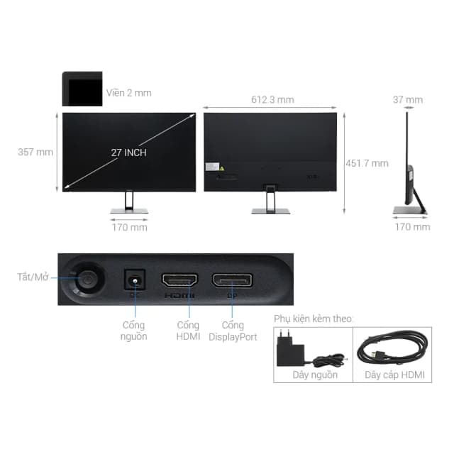 So sánh giá Màn hình Xiaomi A27i 27 inch FHD/IPS/100Hz/6ms/HDMI (ELA5345EU) rẻ nhất? - Ảnh 18