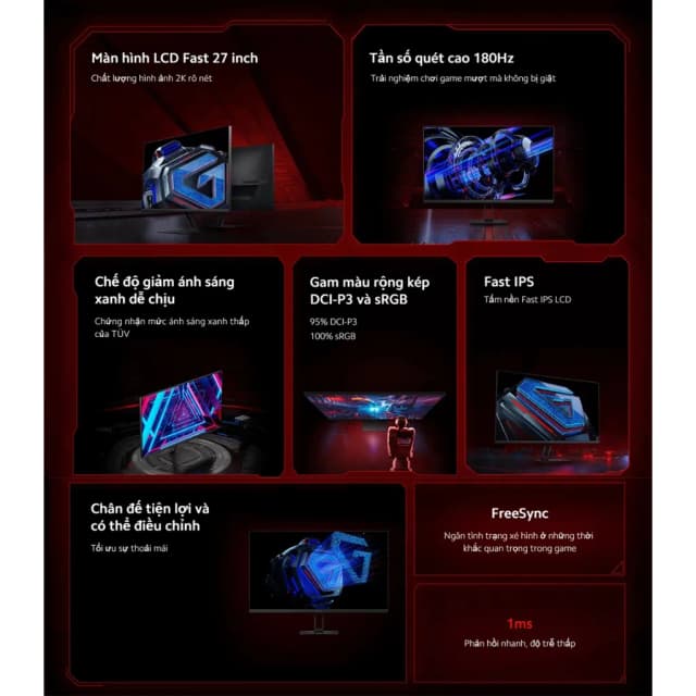 Top 1 so sánh giá Màn hình Gaming Xiaomi G27Qi 2026 (27 inch, QHD, IPS, 200Hz, 1ms) - Tìm sản phẩm giá rẻ nhất - Ảnh 40