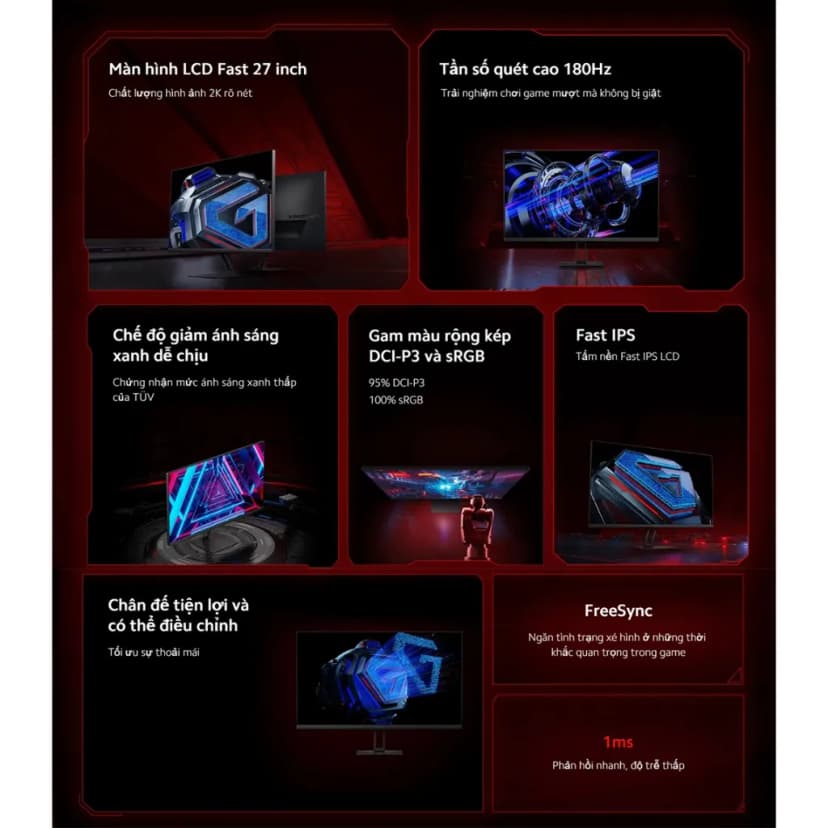 So sánh giá Màn hình Gaming Xiaomi G27Qi 2026 (27 inch, QHD, IPS, 200Hz, 1ms) - Tìm sản phẩm giá rẻ nhất - Ảnh 40
