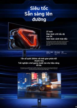 So sánh giá Màn hình Gaming Xiaomi G27Qi 2026 (27 inch, QHD, IPS, 200Hz, 1ms) - Tìm sản phẩm giá rẻ nhất - Ảnh 10