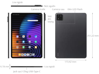 Máy tính bảng Xiaomi Pad 7 WiFi 8GB/256GB - 13
