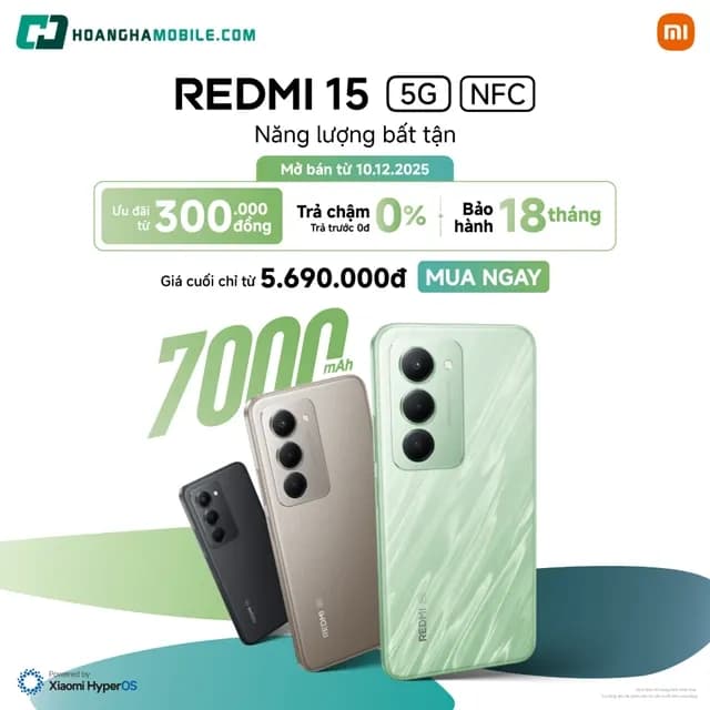 So sánh giá Điện thoại Xiaomi Redmi 15 5G 8GB/256GB rẻ nhất? - Ảnh 9