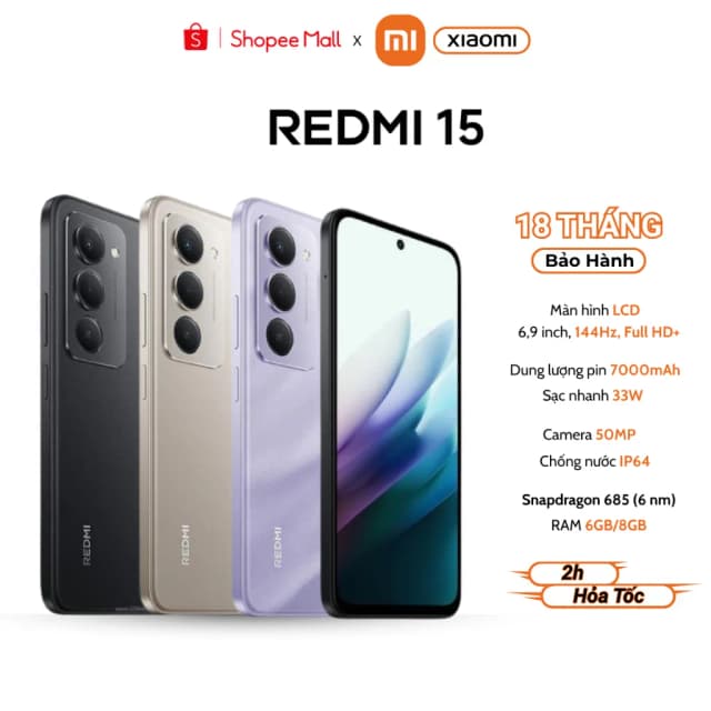 Điện thoại Xiaomi Redmi 15 8GB/128GB - 20