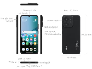 Điện thoại Xiaomi Redmi 15C 4GB/128GB - 12