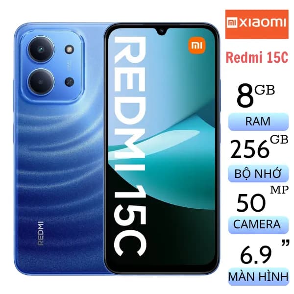 So sánh giá Điện thoại Xiaomi Redmi 15C 8GB/256GB rẻ nhất? - Ảnh 2