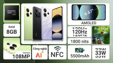 Điện thoại Xiaomi Redmi Note 14 8GB/128GB - 14