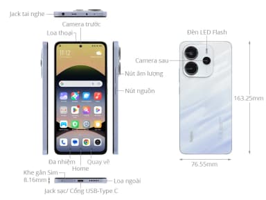 Điện thoại Xiaomi Redmi Note 14 8GB/128GB - 16