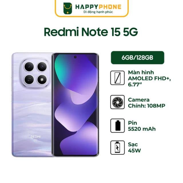 So sánh giá Điện thoại Xiaomi Redmi Note 15 5G 6GB/128GB rẻ nhất? - Ảnh 17