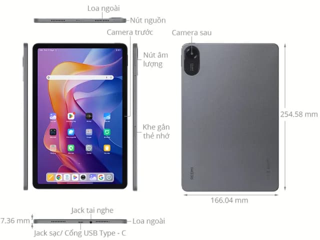 Máy tính bảng Xiaomi Redmi Pad 2 WiFi 4GB/128GB - 12