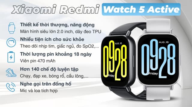 So sánh giá Xiaomi Redmi Watch 5 47.5 mm dây TPU rẻ nhất? - Ảnh 3