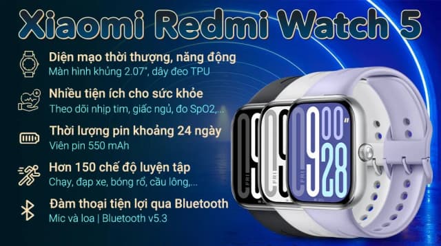 So sánh giá Xiaomi Watch 5 47 mm dây cao su Fluoro rẻ nhất? - Ảnh 3
