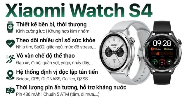 So sánh giá Xiaomi Watch S4 47mm dây silicone Bạc rẻ nhất? - Ảnh 2