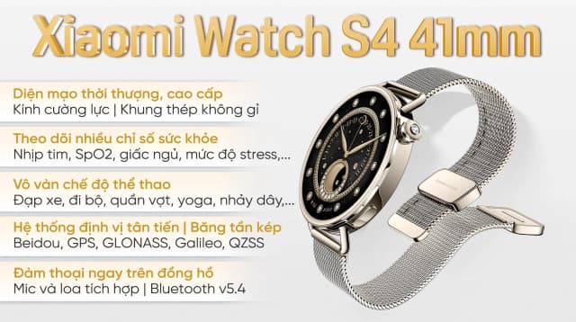 So sánh giá Xiaomi Watch S4 41mm dây Milanese rẻ nhất? - Ảnh 3