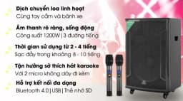 Loa kéo karaoke Zenbos K-360 1200W - Giá rẻ nhất hôm nay - Ảnh 4