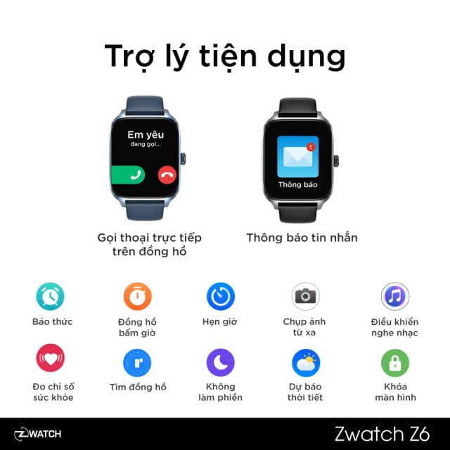 So sánh giá Đồng hồ thông minh Zwatch Z6 44mm Xanh dương rẻ nhất? - Ảnh 14