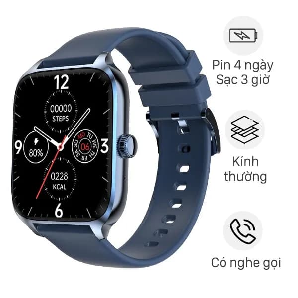 So sánh giá Đồng hồ thông minh Zwatch Z6 44mm Xanh dương rẻ nhất? - Ảnh 3