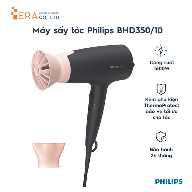 Máy sấy tóc Philips BHD350/10 2100W - Hàng chính hãng - Ảnh 7