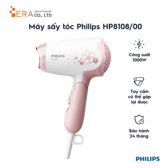 Máy Sấy Tóc Philips HP8108/00 1000W - Hàng Chính hãng - Ảnh 7