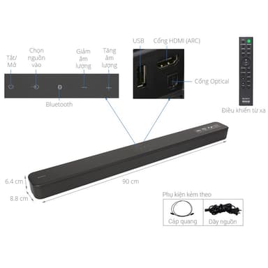 So sánh giá Loa thanh soundbar Sony 2.0 HT-S100F 120W giao hàng toàn quốc rẻ nhất?