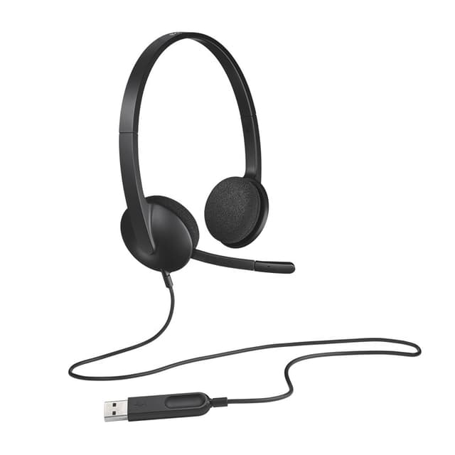 Tai nghe chụp tai Logitech H340 (Cổng USB) Đen - Ảnh 3