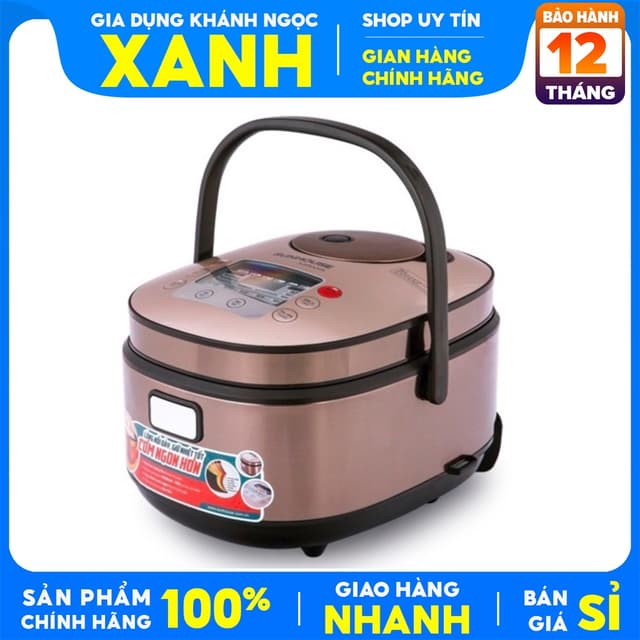Nồi cơm điện tử Sunhouse mama 1.5 lít SHD8915 Mới 100%-Công suất 860W-Giữ ấm 24 tiếng-BH 12 THÁNG - Ảnh 11