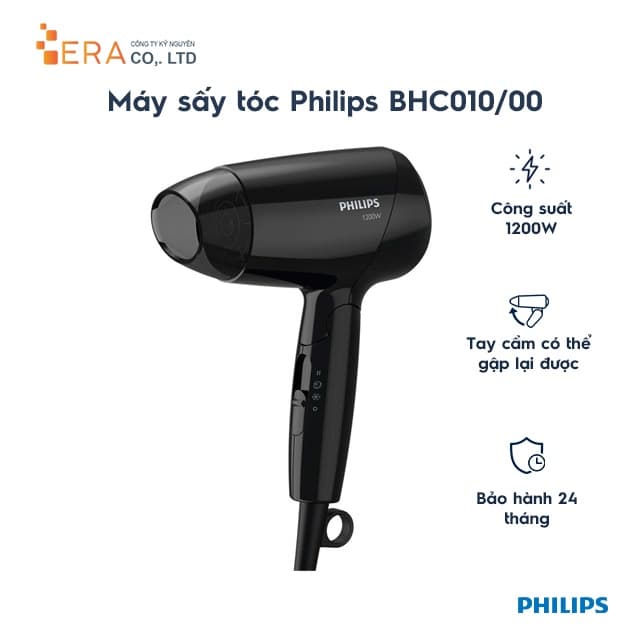 Máy sấy tóc Philips BHC010 1200W - Hàng chính hãng - Ảnh 3