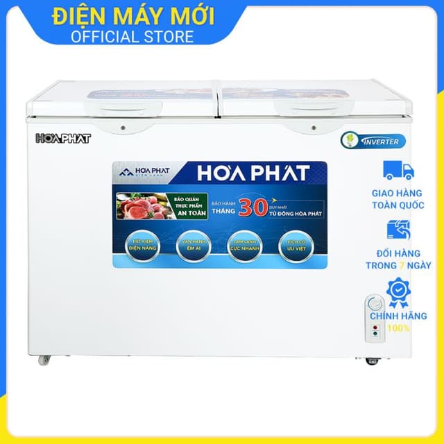 [SHIP HỎA TỐC 2H TẠI HN ] Tủ đông Hòa Phát 271 lít  INVERTER HCFI 656S2Đ2/ HPF BD8271 , dàn đồng 1 ngăn đông 1 ngăn mát - Ảnh 10