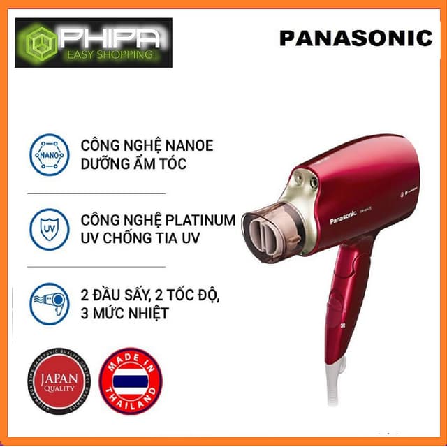 Máy sấy tóc công nghệ nanoe và Platinum ion Panasonic EH-NA45RP645, 1600W - Ảnh 6