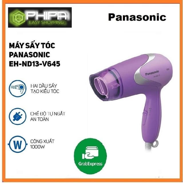 Máy Sấy Tóc Panasonic EH-ND13-V645 1000W Tự Ngắt Khi Quá Nhiệt 2 Chế Độ - Chính hãng BH 12 Tháng - Ảnh 5