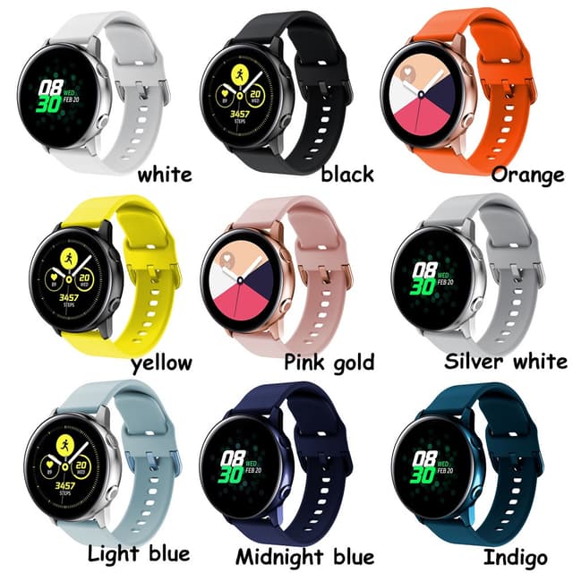 Dây đeo đồng hồ silicon cho Samsung Galaxy Watch 7 FE Watch6 40mm 44m Watch5 Dây đeo đồng hồ chống rơi cho Samsung Watch 6 Classic 43MM 47MM - Ảnh 1