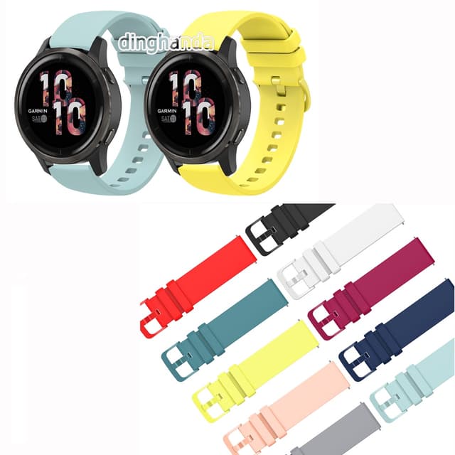 Dây Đeo Tay Bằng Silicone 22mm Cho Đồng Hồ Garmin Vivoactive 4 Venu 2 4 45mm Venu3 Forerunner 255 265 970 570 47mm 18mm Garmin vivomove 3s move3S Vivoactive 4s Active S Venu 2s 3s 40mm - Ảnh 11