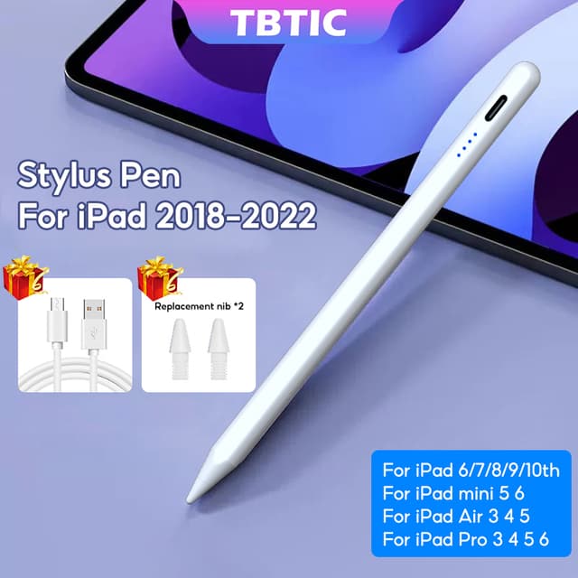 Bút cảm ứng TBTIC thích hợp cho iPad Air 5 10 Pro 12.9 11 4 3 9 8 7 6 Mini 6 5 Gen 2022 2021 2020 2019 2018 - Ảnh 6