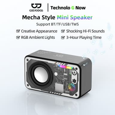 So sánh giá GOOJODOQ Loa Bluetooth LED 5.3 Hệ thống âm thanh vòm Loa đa chức năng RGB Có thể kết nối với máy tính để bàn / máy tính xách tay / TV / loa điện thoại di động / hỗ trợ kết nối có dây rẻ nhất?