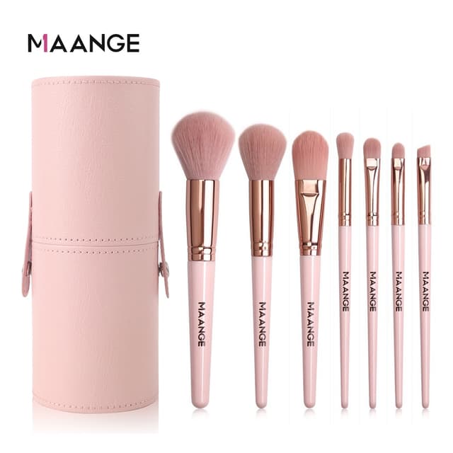 Set 7 cọ trang điểm MAANGE tán phấn má hồng phấn phủ che khuyết điểm phấn mắt tiện lợi 5861 - Ảnh 6